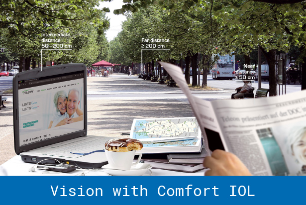 Vision with comfort iol